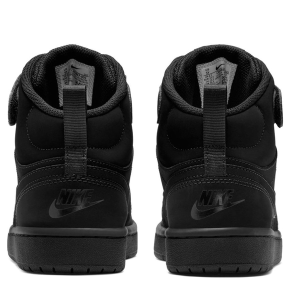 Literally perfect Nike Court Borough Mid 2 PS 'Triple Black’ - Picture 5 of 16